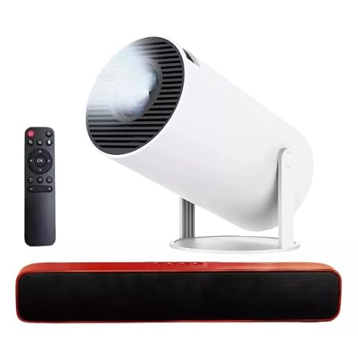 Projetor Hy300 Wifi Android + Sound Bar Som Bluetooth, Projetor Portátil, Mini Projetor, Soundbar Cortesia