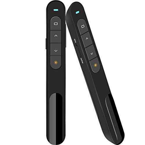 DinoFire Apresentador sem fio, suporta controle de volume Hyperlink RF 2,4 GHz Controle remoto de ap