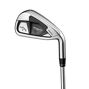 Callaway Golf Rogue ST MAX – Plancha individual (mano derecha, eje de grafito, luz flexible, 9 hierro)
