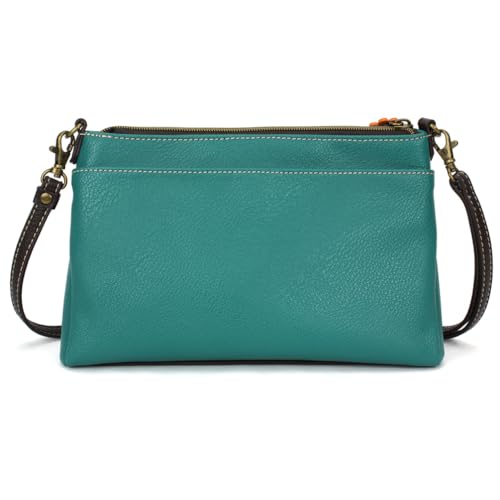 Image of CHALA RFID Protected Vegan Leather Deluxe Crossbody Bag with Adjustable Straps