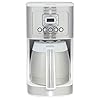 Cuisinart 12-Cup Coffee Maker, Programmable PerfecTemp Thermal Carafe Coffee Machine with 1-4 Cup Setting, Brew Strength Control and Brew Pause, Stainless Steel, White