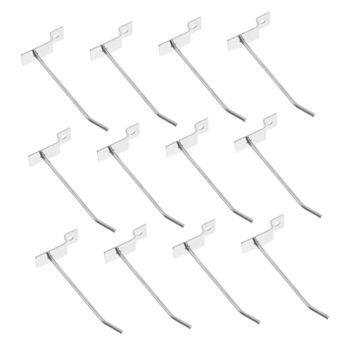 Cabilock 20pcs Deluxe Slatwall Hooks Easy to Install Store and Use on Slatwall Panels Retail Store Display Hooks