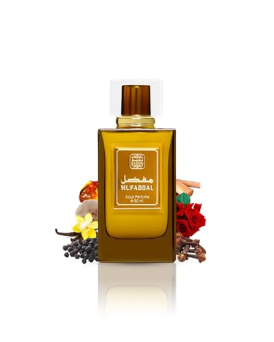 Image of NASEEM Muffadal Aqua Parfume 80ml - Subtle Tone Eau De Parfum for Men & Women - Fresh, Elegant Scent Offering Long Lasting Fragrance - Perfect for Both Daily and Formal Wear