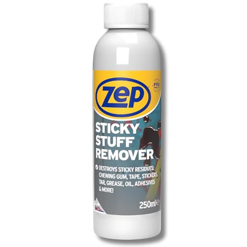 Zep Sticky Stuff Remover 250ml - adhesive remover glue remover sticker remover super glue remover sticky stuff remover uk grease remover chewing gum remover