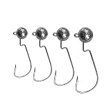 Carbone Hameçon avec Barbillon 10 pièces Crochet Accessoires de pêche Rond crochette Crochet engins de pêche appâts Mous Hameçons Barbelés ( Color : 3g 5pcs )