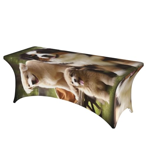 Nappe extensible en élasthanne de 1,8 m lavable table rectangulaire - 2