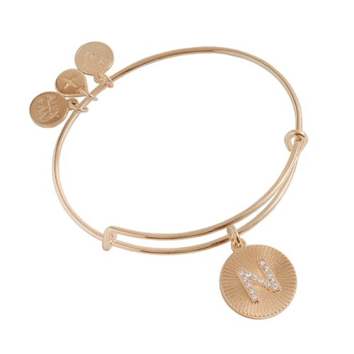 Image of Alex and Ani Initial I Pave Starburst Texture Bangle