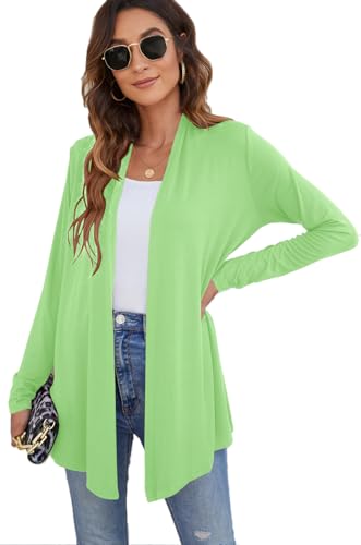 Image of Ladlop Women's Lightweight Open Front Cardigans Long Sleeve Casual Soft Drape Fall Cardigan