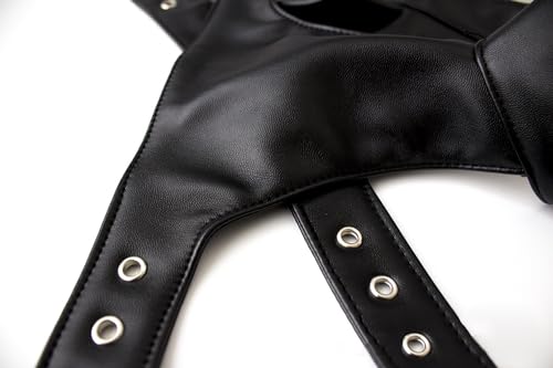 Men's Harness Belt, Men's Costume PU Leather Body Chest, Sexy Punk Body Harness Belt, Adjustable Buckle Clothes Outfits, Nightclub Cosplay Clubwear4