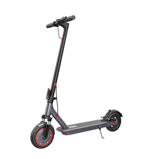 Electric Scooter - 8.5"/10'' Solid Tires, 350W/500W Motor, Up to 19-22MPH and 21-24Miles Long-Range Portable Commuting Scooter for Adults with Double Braking System and App