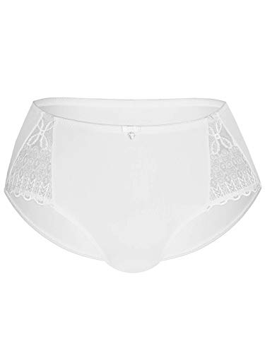 Preisvergleich Produktbild Sassa Damen Panties Panty 36089, Einfarbig, Gr. 42, Weiß (Weiß 00100)