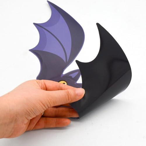 Vinilos de Halloween magnéticos e impermeables con siluetas de murciélago 6