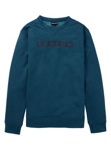 Burton Men's Oak Pullover Crew, Deep Emerald Heather, XXL at