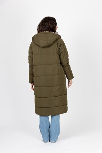 Doudoune longue léopard réversible avec capuche chaude et déperlante - 3