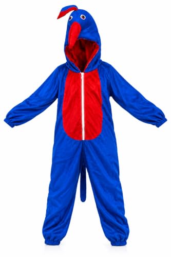 Image of Kids Animal & Bird Costumes - Comfortable Fleece Fancy Dress Outfit | Soft Plush Onesie | School Events, Theme Parties, Photoshoot