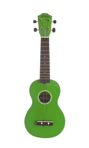 Ukulele By Baton Rouge – green hochglanz mit Tasche - Les Beatles, Paul McCartney, John Lennon, RIngo Starr, George Harrison Ukulele By Baton Rouge - green hochglanz mit Tasche