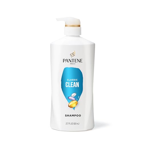 Pantene Shampoo, Classic Clean - Pro-V Nutrients for Dry, Color-Treated Hair, Healthy Looking Hair...