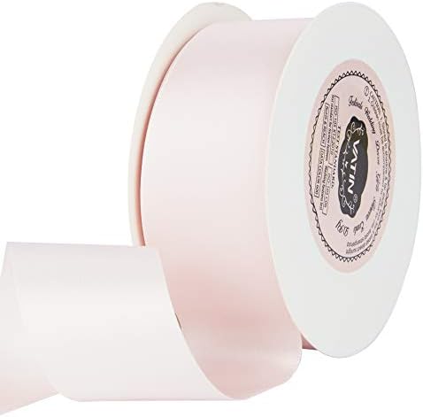 VATIN 6mm Double Faced Red Polyester Satin Ribbon - 45 Metre for Gift Wrapping Ornaments Party Favor Braids Baby Shower Decoration Floral Arrangement Craft Supplies