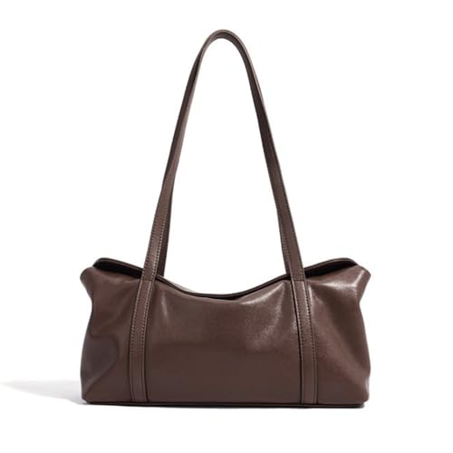 zency Women's Crossbody Handbag, Lightweight Medium Size Shoulder Purse with Detachable Strap and Cell Phone Zip Pocket, Cowhide Leather Designer Underarm Bag (brown)