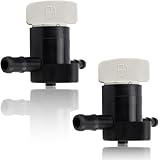 16950-Z0Y-003 Fuel Shut-off Valve Petcock for Honda GCV160 GCV190 HRX217 GCV160A0 GCV160LA GCV160LA0 GCV160LA1 GCV170LA GCV190LA GCV200LA GSV190LA Lawn Mower Garden Equipment Engine Parts 2PCS