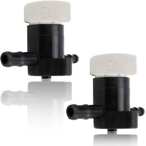 16950-Z0Y-003 Fuel Shut-off Valve Petcock for Honda GCV160 GCV190 HRX217 GCV160A0 GCV160LA GCV160LA0 GCV160LA1 GCV170LA GCV190LA GCV200LA GSV190LA Lawn Mower Garden Equipment Engine Parts 2PCS