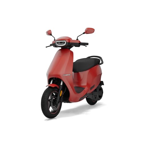 Image of OLA S1 Pro+ 3rd Gen (5.3 Kwh) High Speed Electric Scooter with charger - Passion Red - Ex-Showroom