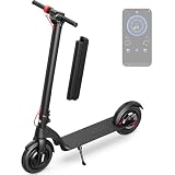 Electric Scooter with Removable Battery, 10''Tires, 350W/700W Motor, Max 28Miles Long-Range Foldable Escooter for Adults Adults Scooter with Double Braking System, App