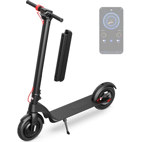 Electric Scooter with Removable Battery, 10''Tires, 350W/700