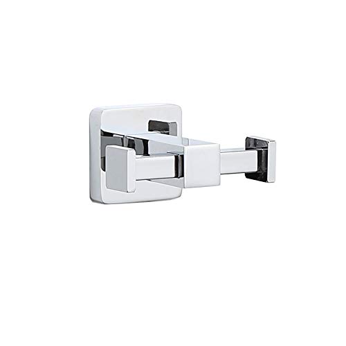 Portasciugamani da Bagno Luxury Square Bathroom Brass Hardware Set Asciugamani Portabicchieri Portabicchieri Toilette Portasciugamani Portasciugamani Hook Gancio Gancio Gancio (Color : Double Hook)