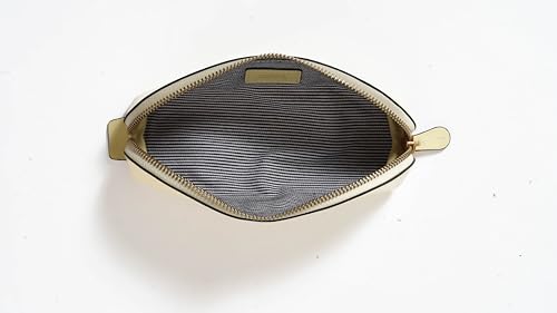 Image of Cockatoo Genuine Leather Pencil Pouch, Accessories holder, Stationery Bag, Zippered Pen Case for Work & Office (Anise Flower)