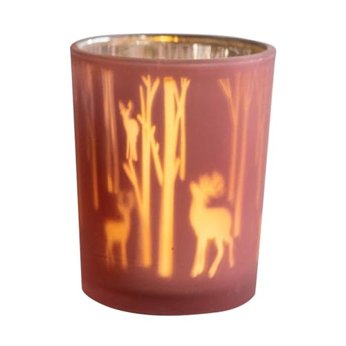 Yplkm Copas para Velas,Soporte Centro De Mesa,Copa de Vidrio para Velas de Té de Navidad | para el Hogar Fiestas Bodas Recepciones Repisa de la Chimenea Acción de Gracias Chimenea Casa de Campo