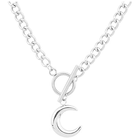 Jemant Crescent Moon Necklace for Men and Women Cover