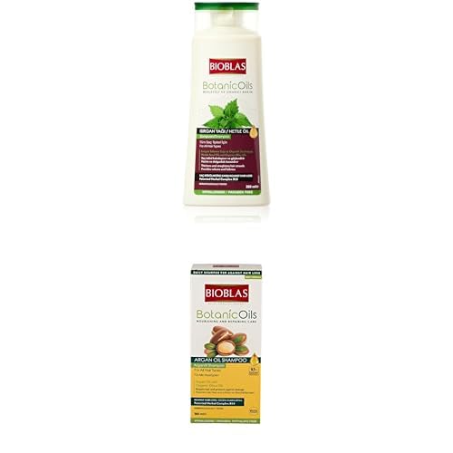 Bioblas Botanic Oils Isırgan Şampuanı 360 ml + Argan Şampuan 150 ml