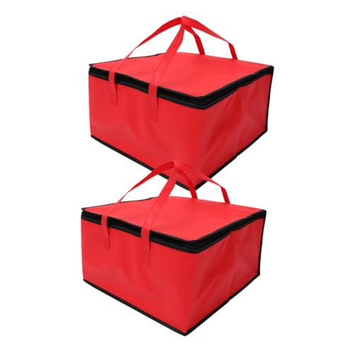 Unomor Insulated Pizza Cooler Bag Portable Catering Bag Food Warmer Handle Reusable Insulation for Seafood Cakes