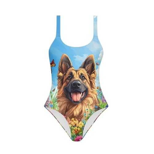 Image of Uourmeti Girls' One-Piece Swimwear Halter Bathing Suit Big Kids Summer Beach Swim Suits Swimming Wear