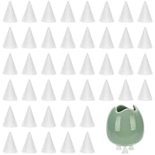 WEBEEDY 50 Pcs Pottery Kiln Moveable Nails High Temperature Cone Support Nails for Pottery,Reusable Refractory Ceramic Support Nails for Potters and Clay Artists,0.7x0.5Inch/1.8x1.3cm