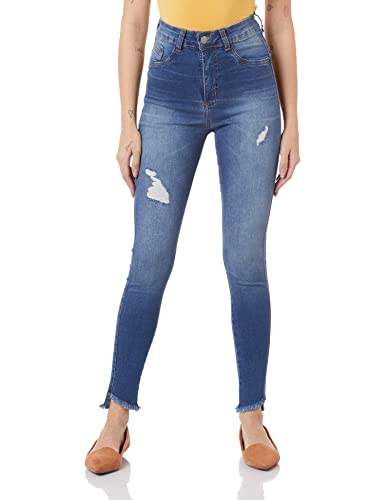 Calça Heart, Indígo, 42 - Sawary Jeans, Feminino