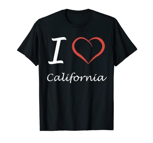 I love California CA T-shirt Tee Tee T Shirt T Shirt Tshirt Maglietta