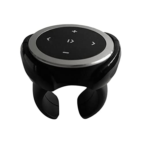 Image of VELURA Car Media Steering Wheel Remote Control Music Streaming Silver with Bracket|FM Transmitters|1 x o Adapter|Consumer Electronics