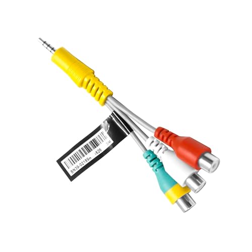 Video Audio Cable BN39-02189A BN39-02190A for Samsung LED TV, Compatible (DC to 3 RCA)