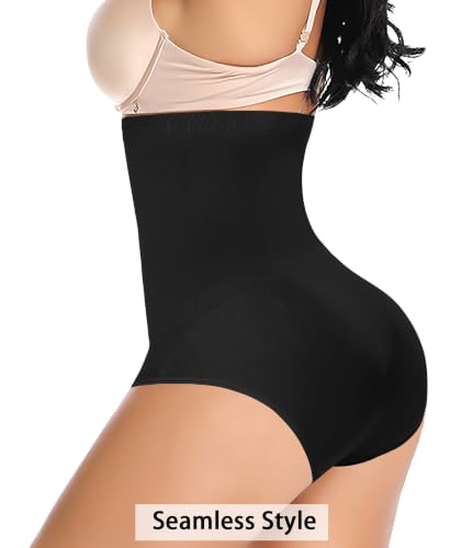 Image of Werena Tummy Control Shapewear Panties for Women High Waisted Body Shaper Slimming Shapewear Underwear Girdle Panty
