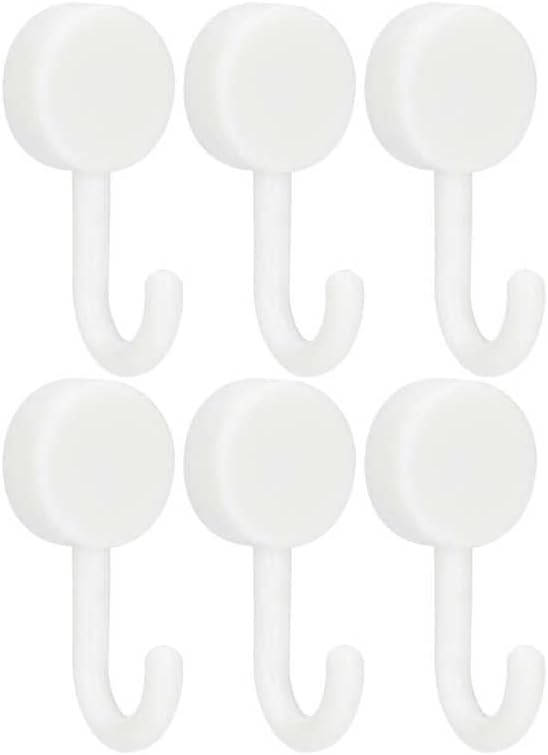 6Pcs E18 Magnetic Hooks 0 to 5kg N52 Heavy Duty Strong Magnetic Hook for Hanging Garage