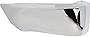 Evan-Fischer Bumper End Compatible with Toyota 4Runner 96-02 Rear Chrome W/Fender Flare Left Side Steel