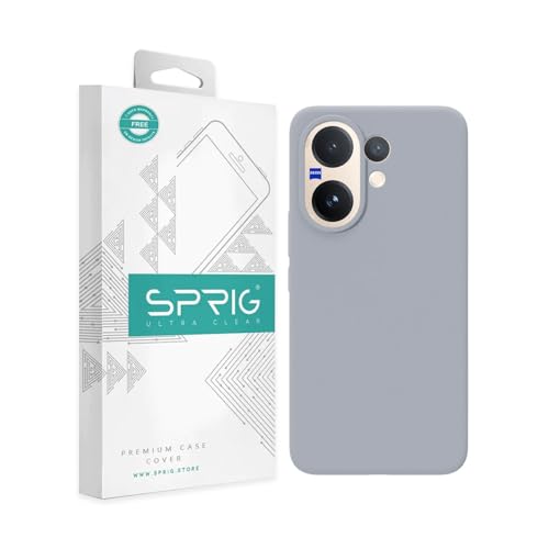 Image of SPRIG Compatible with Vivo V60 Premium SilkTone Back Cover Drop Tested Shock Proof Mobile Case for Men, Women, Boys and Girls with Camera Protection (Blue Grey)