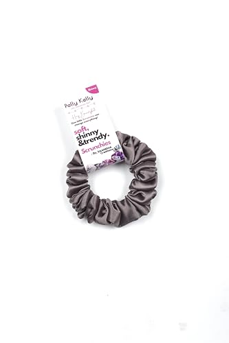Image of Satin Scrunchies Hair Bands for Women | No-Damage Elastic Hair Ties for Ponytails & Buns | Fluffy & Stylish Rubber Bands | Small Size | Pack of 5