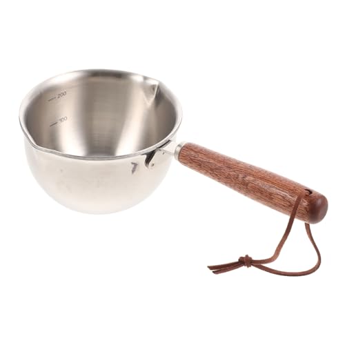 BESTOYARD 1 Qt Stainless Steel Small Saucepan with Lid Compact Supplementary Food Pot for Home Cooking Milk Warmer and Sauce Warmer Mini Kitchen Cookware 7.87X3.93X1.96 Inches