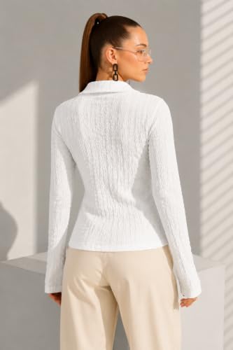 Image of FYLTR Women's Crinkle Shirt | Slim Fit | Spread Collar | Full Sleeve