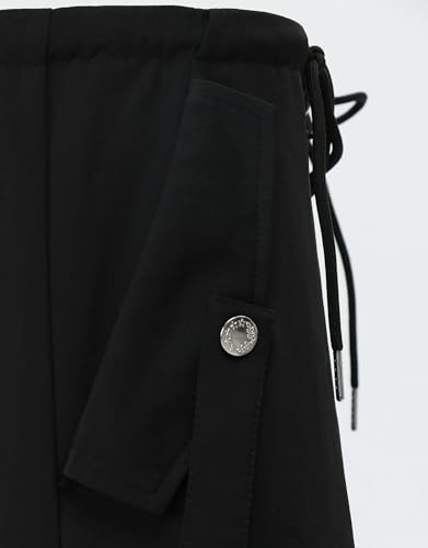 Women's Cargo Pants Y2K Streetwear Drawstring Baggy Pants Jogger Trousers Workout Sweatpants 5