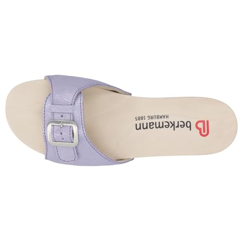 Berkemann Damskie buty drewniane Hamburg, lawendowe, 42 EU, lawendowy, 42 EU