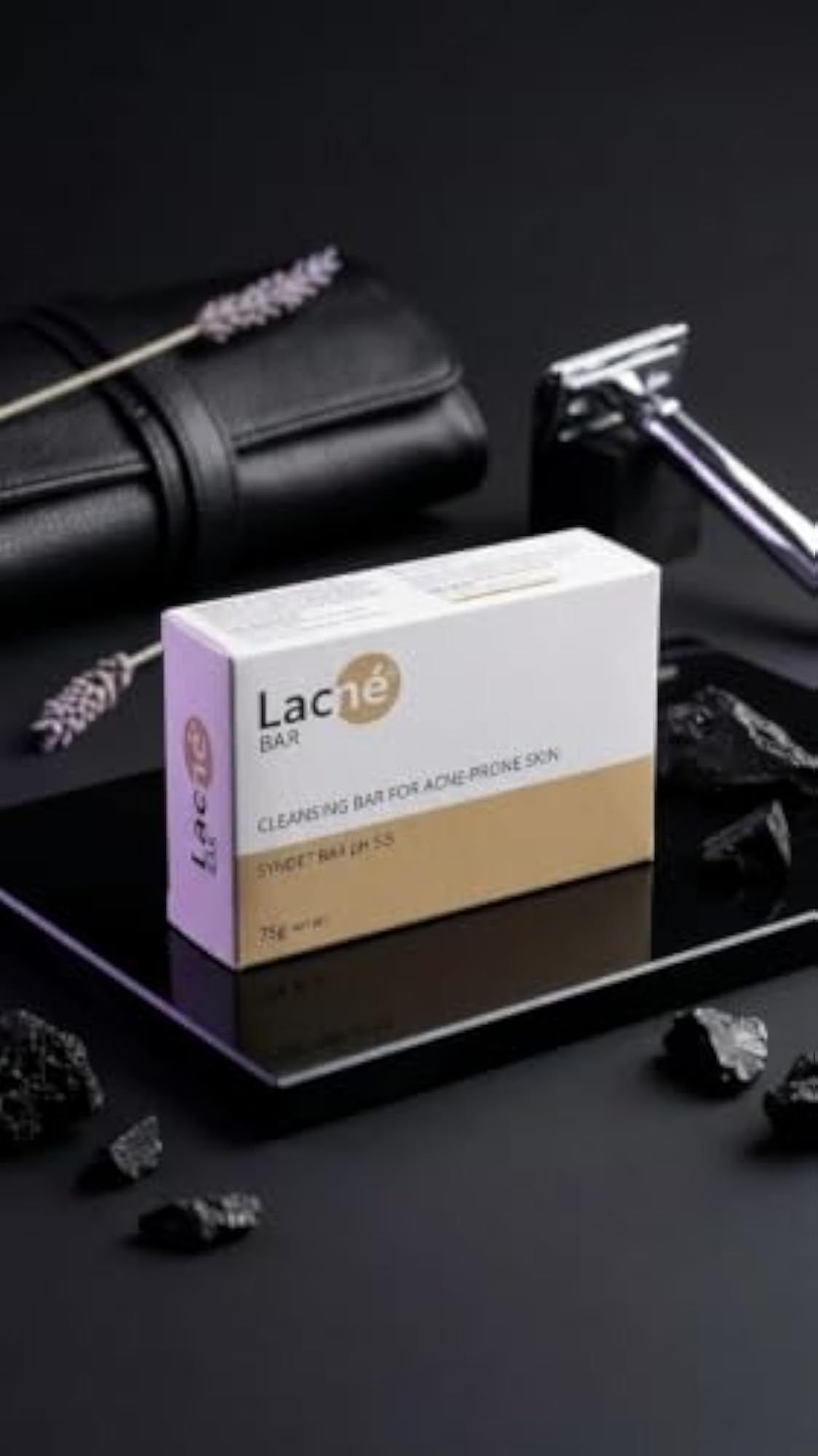 Lacne Cleansing Bar for Acne-Prone Skin Pack of 3